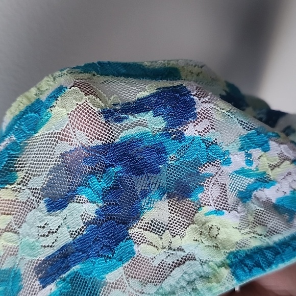 PINK by Victoria's Secret Multi Colour Lace Stretch Knit Elastic Bandeau - Picture 7 of 7